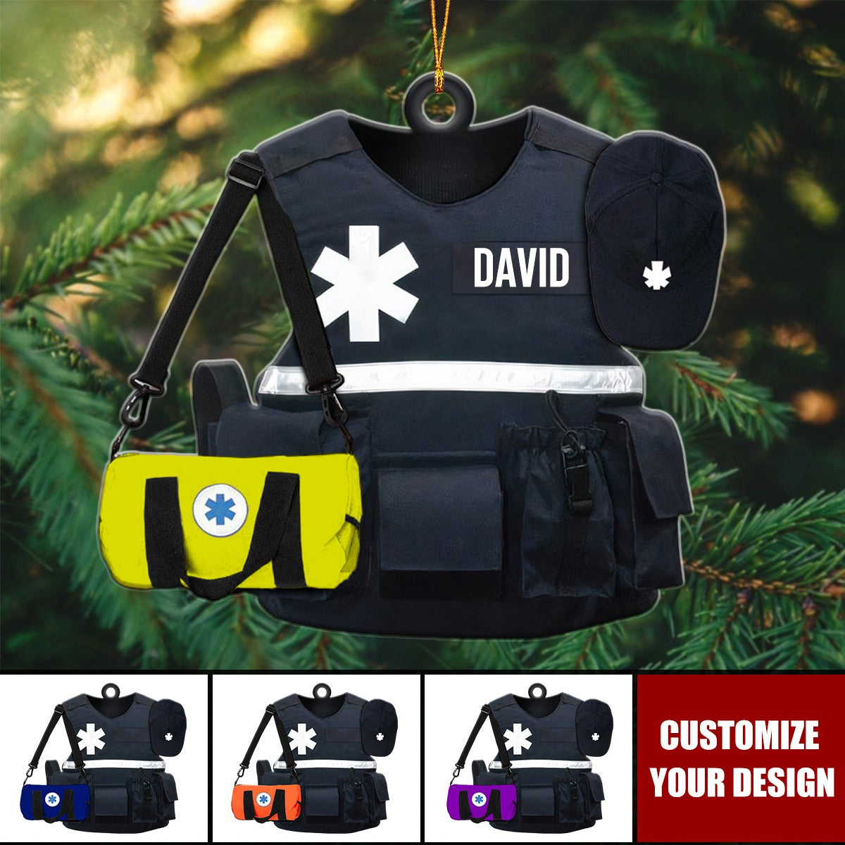 Paramedic Uniform Personalized Christmas Ornament Gift For Paramedic Workers