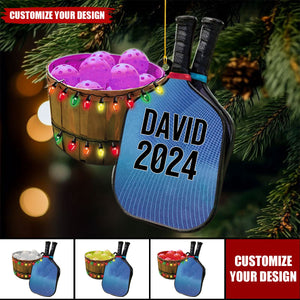 Personalized Pickleball Ornament - Pickleball Ornament Christmas Tree