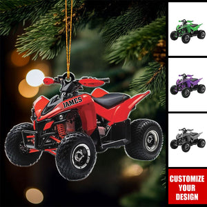 All-Terrain Vehicle - Personalized Christmas Acrylic Ornament, Gifts For Off-Road Vehicle Enthusiasts