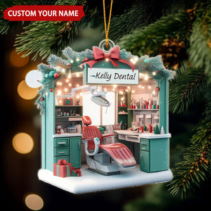 Dental Hygiene Personalized Christmas Ornament